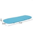 thumbnail image 2 of Primrose Outdoor Chaise Lounge Cushion, Blue, 2 of 2