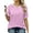 Purple, variant on MOSHU Dressy Women Tops Crewneck Blouses for Women Striped Colorblock Short Sleeve Shirts Casual Summer Tops
