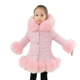 thumbnail image 2 of Kids Girls Coat Winter Windproof Thicken Coat Jacket Toddler Warm Outerwear Jacket Girls Clothes Size 6, 2 of 3