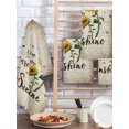 thumbnail image 2 of Yellow Sunflower Kitchen Dish Towels for Drying Dishes Set of 2, Summer Vintage Flower Bee Sunshine Waffle Weave Microfiber Hand Tea Bathroom Towels Quick Dry & Absorbent Towel 15.7x23.6, 2 of 7