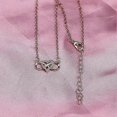thumbnail image 4 of Infinity Heart Pendant Necklace Love Zirconia Necklace Women and Girls Gift Jewelry, 4 of 5