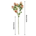 thumbnail image 3 of wtgtog 7 Head Antique Rose Simulation, Home Decor and Wedding Bouquet, Fake Flowers for Living Room, Low Maintenance, Versatile Event and Table Decor, 3 of 8