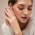thumbnail image 2 of Charmsy CZ Stone Finger Ring for Women Size-7 No., 2 of 3