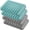 2 Gray & 2 Teal, variant on Self Draining Soap Dishes, 3Pcs Silicone Soap Saver, Waterfall Drainer Soap Holder for Bathroom, Extend Soap Life, Keep Soap Bars Dry Clean & Easy Cleaning