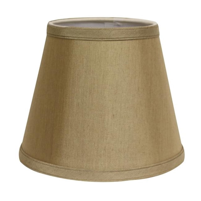 HomeRoots 469950 Abat-Jour Empire Rigide Incliné Sans Slub 12 Po, Beige