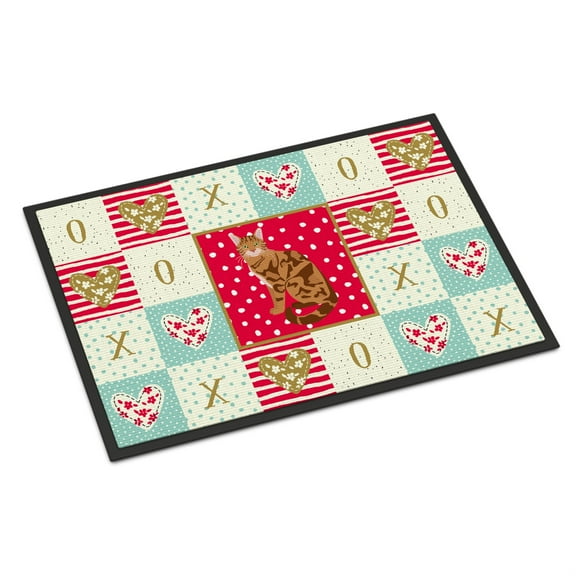 Bengal Cat Love Indoor or Outdoor Mat 24x36 CK5741JMAT