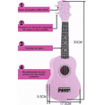 thumbnail image 4 of Ukelele Soprano Acústico De 21 Pulgadas Para Niño Rosa Belug  Ukulele Soprano Acústico, 4 of 4