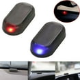 2 Pack Car Solar Power Simulated Dummy Alarm Light,Fake Car Alarm LED