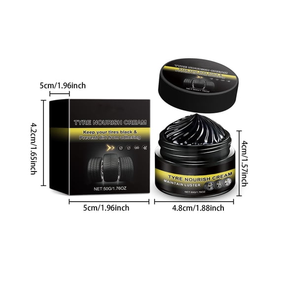 2026 Powerful Wheel Cleaning Wax - Multifunctional Tire Nourish Cream for Ultimate Tire Protection & Restoration, Quick-Drying Polishing Formula, Ideal for Vehicle Maintenance