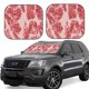 thumbnail image 1 of Fotbe Red Meat Juego de 2 Piezas de Parasoles para Parabrisas | Bloqueador Solar para Auto | Accesorios Plegables para Protección Solar Interior-Small, 1 of 6
