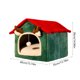 thumbnail image 3 of hengsof Christmas Cat Bed for Indoor Cats Plaid Christmas Cat Tent Cat Bed Cave for Pets Cats and Dogs Winter Warm Cats Bed, 3 of 6