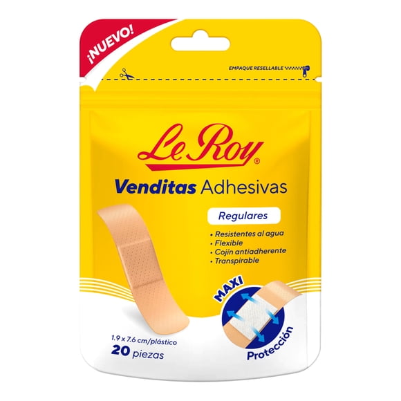 Venditas Adhesivas Le Roy Regulares 20 pz