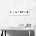 thumbnail image 2 of ARTCANVAS I LOVE DOGS Girls Room Decor Canvas Art Print - Size: 36" x 12" (0.75" Deep), 2 of 9