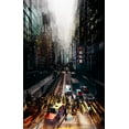 thumbnail image 2 of Chiriaco, Carmine 13x18 Gold Ornate Wood Framed with Double Matting Museum Art Print Titled - Streets Of Hong Kong, 2 of 4