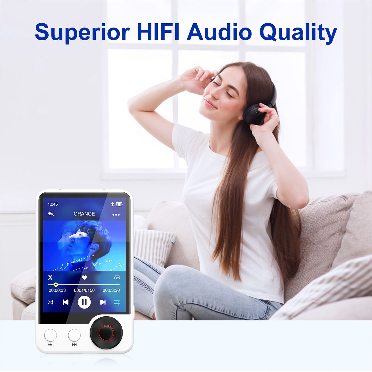 128GB MP3-speler met Bluetooth WiFi en Camera, Oilsky 5,5 Inch