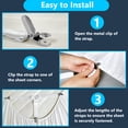 thumbnail image 5 of AGALI 4 Pack Adjustable Elastic Straps with Metal Clips, Bed Sheet Fasteners, Bedding Suspenders for Mattress Covers, Bed Corner Holders and Keepers, 5 of 6