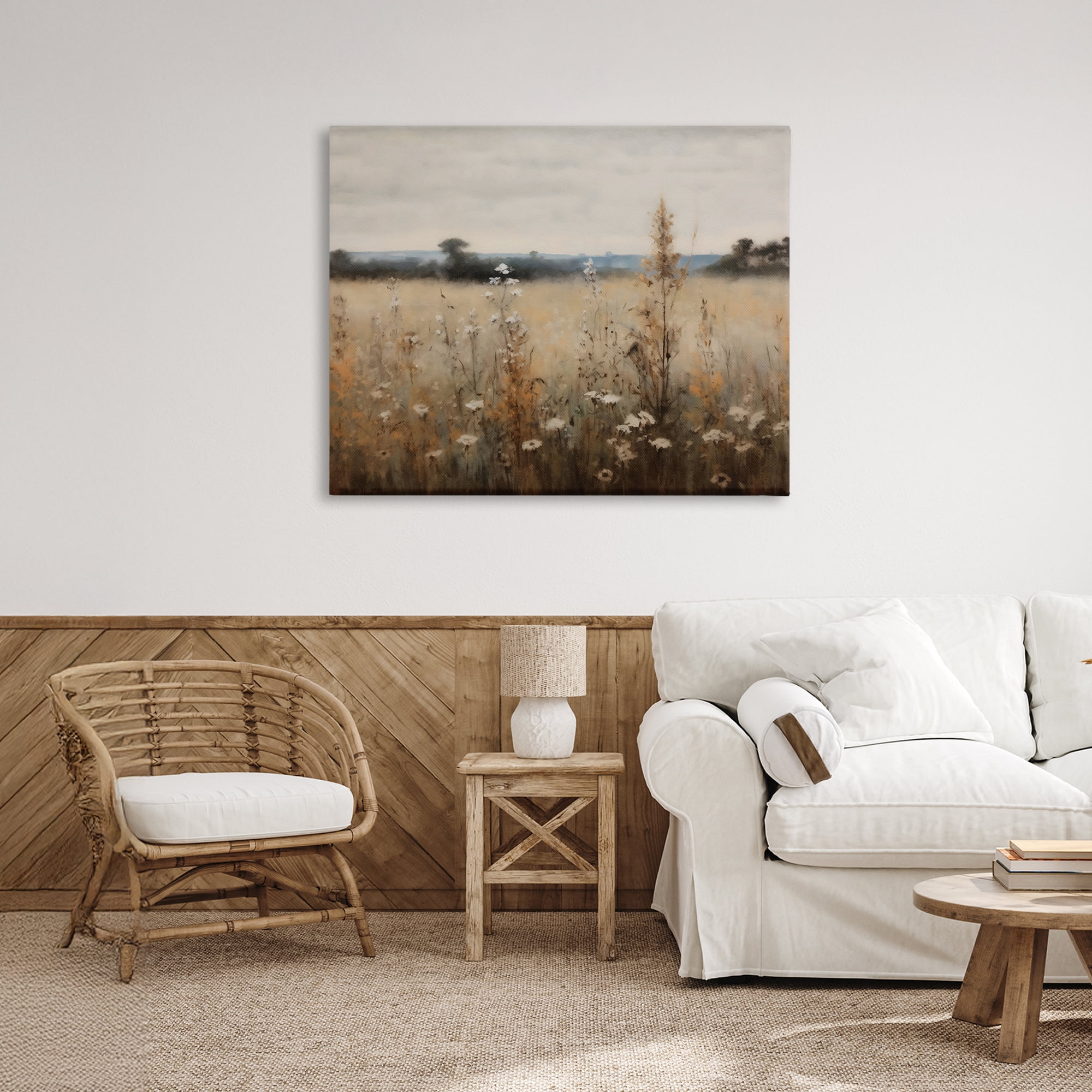 Stupell Industries Country Wildflowers in Misty Meadow Canvas Wall Art, design by Creative Studio