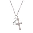 thumbnail image 2 of Delight Jewelry Silvertone Daughter Infinity Sign I Set You Apart Engraved Cross Zoey Necklace, 28", 2 of 4