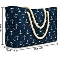 thumbnail image 6 of Lohol Beach Bag Large Beach Tote Bag for Women Waterproof Sandproof Swim Pool Bag With Zipper-Anchor, 6 of 8