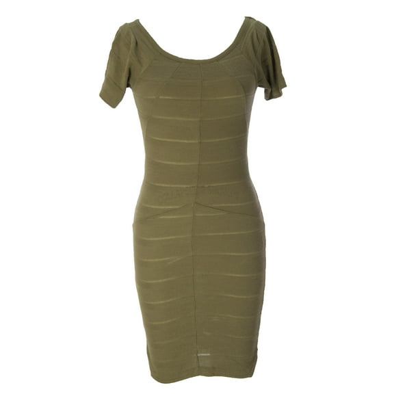 Surface to Air Women's Melia T Bodycon Dress, 36, Khaki
