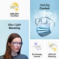 thumbnail image 2 of Z87.1 Certified Safety Glasses, Scratch & Shatter-Proof, Blue-Light  Blocking, Anti-Fog Coated, Protective Eyewear, 2 of 8