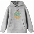 thumbnail image 4 of Gulf of Mexico Wave Text Youth Heather Gray Long Sleee Hoodie-Medium, 4 of 6