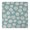 Teal Daisy Flower, variant on Teal Daisy Flower Golden Centers Pattern Square Fitted Tablecloth with Elastic Edge,Square Table Cover,Washable Elastic Table Cover for Home Kitchen Party Decor 34"x34"