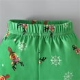 thumbnail image 6 of Tfken outfit set for child Boys Christmas 2Pc Long Sleeve Reindeer Print Sweatshirt Pant cute Green clothing sets Size 3-4 Years, 6 of 9