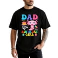 thumbnail image 3 of Axolotl Birthday Dad Shirt - Matching Family Party Tees for Girls, Mom & Dad-Sold Individually Black Shirt Adult Small, 3 of 8