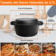 thumbnail image 2 of Horno Holandés Hierro Fundido Y Olla Sartén 4.7l Diámetro 26cm, 2 of 4