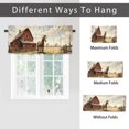 thumbnail image 6 of Western Horse Curtain Valance for Kitchen Rustic Farmhouse Animal Barn House Vintage Country Rod Pocket Valances for Bedroom Living Room Dining Room 54 by 18 in, 1 Panel, 6 of 6