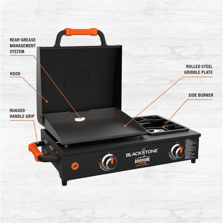 Blackstone - 22 on The Go Table Top Griddle w/Side Burner - 1860