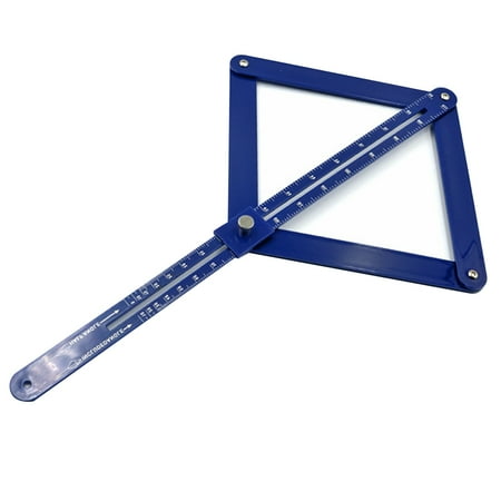

Nitouy Woodworking Diagonal Square Ruler Multi-angle Corner Finder Protractor (S)