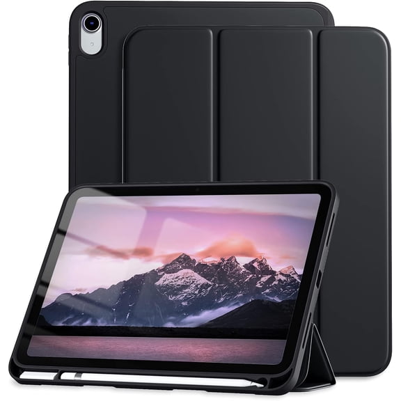 Compatible with iPad (A16) 11th Generation Case 11 Inch 2025 New, for iPad 10th Generation Case 10.9 Inch 2022, Trifold Stand TPU Protective Cover with Pencil Holder, Auto Sleep/Wake, Lavender