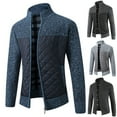 thumbnail image 3 of Casual Men Autumn Zip Thick Knitted Sweater Pockets Warm Slim Cardigan Coat, 3 of 8