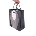thumbnail image 4 of Bolsa de regalo de papel de diseño de esmoquin elegante decoración de boda para hombres Opción B Yuyangstore Asa de papel contenedor, 4 of 8