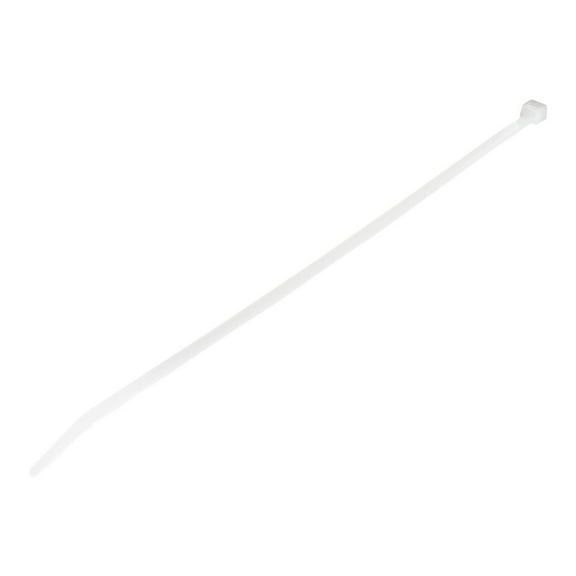 StarTech.com 10"(25cm) Cable Ties, 1/8"(4mm) wide, 2-5/8"(68mm) Bundle Diameter, 50lb(22kg) Tensile Strength, Nylon Self Locking Zip Ties w/ Curved Tip, 94V-2/UL Listed, 100 Pack, White - Nylon 66 Plastic - TAA (CBMZT10N) - Cable tie - 10 in - white - TAA Compliant (pack of 100)