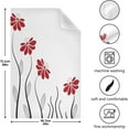 thumbnail image 4 of Dreamtimes Red Flower Silhouette Kitchen Dish Towels, 18 Inch x 28 Inch Dishcloths Set, 6 Pack Dish Cloths for Washing Dishes Dish Rags and Drying Dishes, 4 of 7