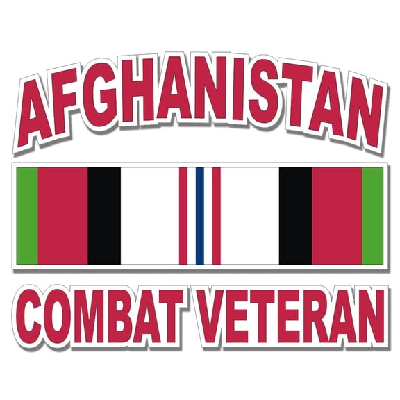 3.8 Inch Afghanistan Combat Veteran Decal