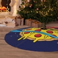 thumbnail image 6 of Sikiie PLANETA EN FORMA DE PIZZA 30-48 inches {designName} Print Christmas Tree Skirt Snowman Xmas Tree Skirt with Edge Christmas Decorations for Holiday Party-36", 6 of 7