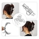 thumbnail image 5 of pieza de pinzas metálicas para el cabello, pinzas para el cabello, pasadores para el cabello para mujeres, tono plateado, 4.29''x2.32''x1.02'', 5 of 7