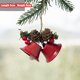thumbnail image 3 of Colgante de árbol de Navidad con forma de Papá Noel, cascabeles, lazos de copos de nieve, bolsas de la suerte con forma de estrella, adornos de alce, colgante para árbol de Navidad de Año Nuevo 2025, 3 of 5