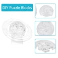 thumbnail image 3 of Qiilu DIY Puzzle Blocks,3D Crystal Puzzle,3D Crystal Blocks Translucent DIY Puzzle Blocks Saturn-shaped Toy, 3 of 8