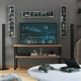 thumbnail image 6 of 5Pcs CD Racks 34inch Media Storage Rack CD DVD Organizer Metal Shelf Wall Mount White, 6 of 12