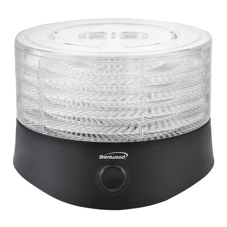 Brentwood 5-Tray Food Dehydrator with Auto Shutoff, FD-1026BKPT