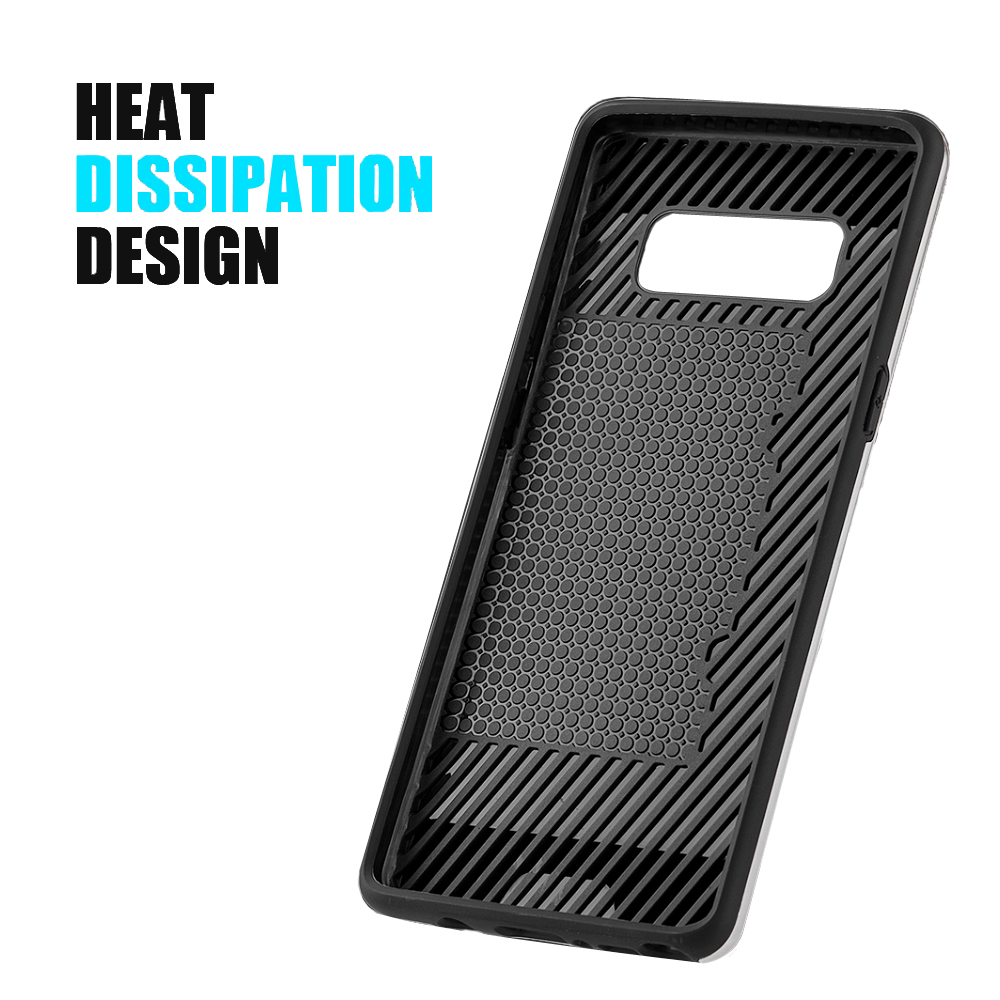Sumaclife Protective Card Holder Hybrid Protector Case for Samsung Galaxy Note 8 Perfect Fit