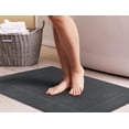 thumbnail image 7 of Bliss Casa Cotton Banded Bath Mat (2 Pack) 20 x 32 Inch Genuine Ring Spun Cotton Highly Absorbent Bath Mat Set Washable Bathroom Floor Towel (Grey), 7 of 7