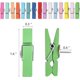 thumbnail image 2 of 100Pcs Push Pin with Wooden Clips Tacks for Cork Board Artwork for Bulletin Board Crafts Arts Projects Photo Supplies, 2 of 4