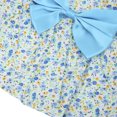 thumbnail image 1 of Vestido pequeño para mascotas, lindo, transpirable, suave, patrón de flores, falda de princesa para mascotas con lazo para cachorro, conejito, azul, M, 1 of 8