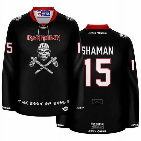 Iron Maiden The Book of Souls Crossbones Hockey Jersey